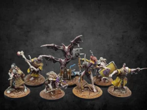 peinture figurines 28mm d'une bande de Fleh Eaters court pour Warhammer Underworlds
