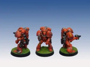 Space Marines rétro couleurs saturées