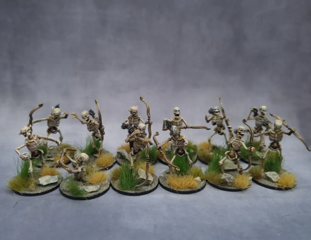 Squelettes Warlord Games peints avec technique Mike McVey pour Saga