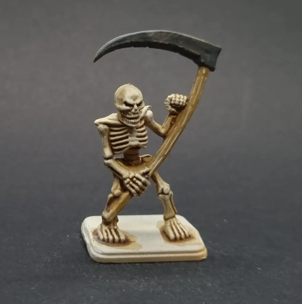 Brossage final blanc squelette pour effet os blanchi Warhammer