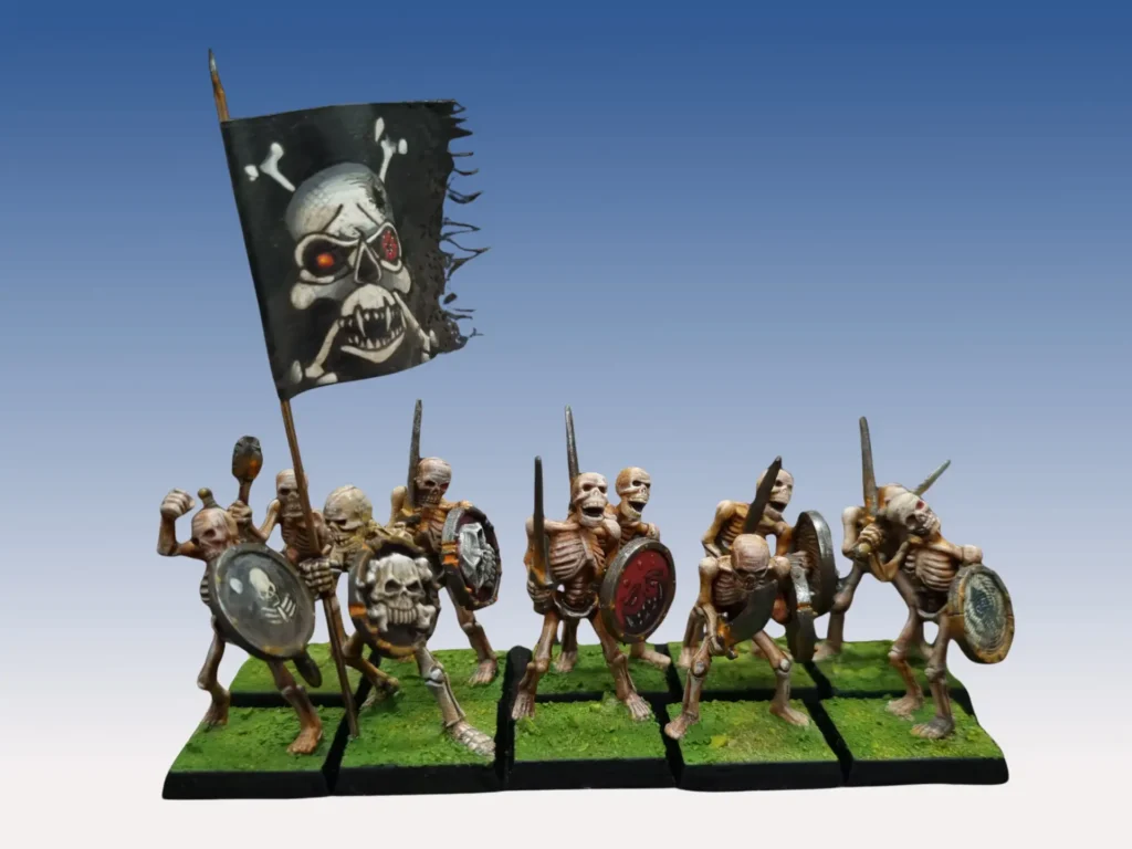 Squelettes Games Wrkshop peints avec technique Mike McVey pour Warhammer