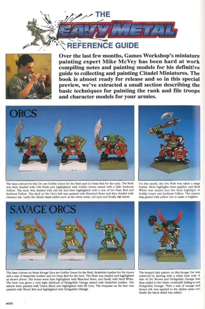 Le fameux guide Eavy Metal pour peindre en 4 étapes comme Mike Mc Vey